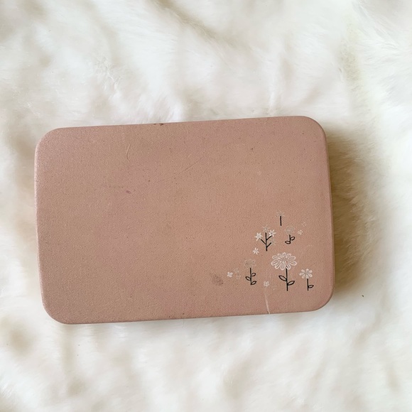 Vintage Pink Flower and Butterfly Jewelry Box